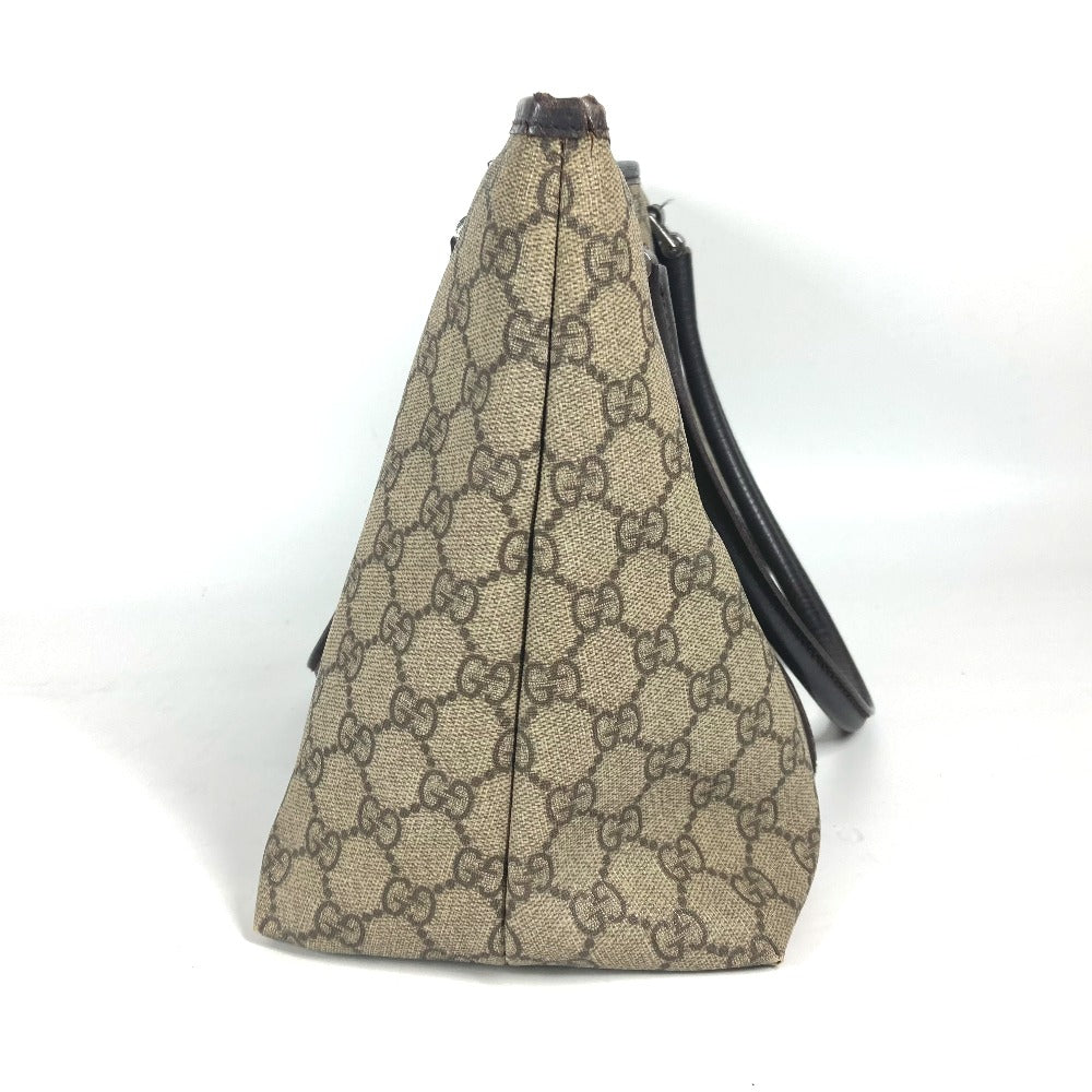 GUCCI Tote Bag 114595 GG Supreme canvas, leather beige GG Supreme logo