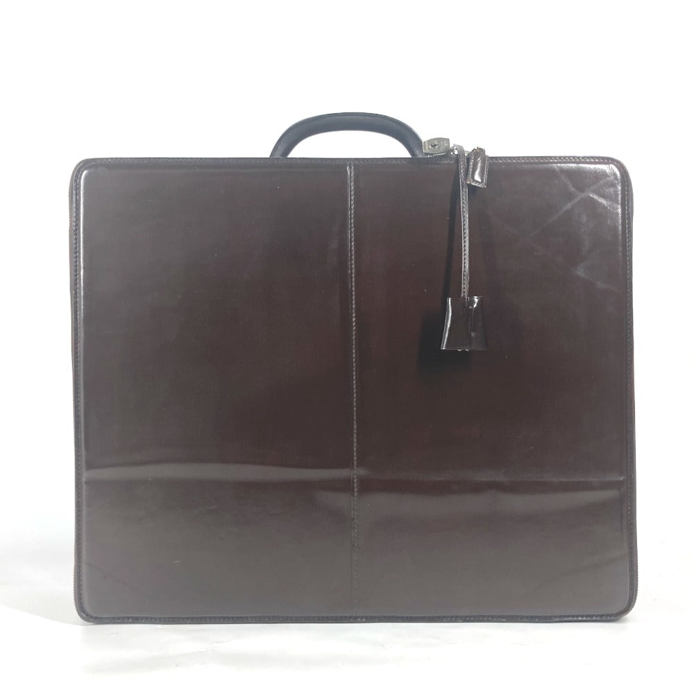 HERMES Handbag Leather, Vash Dark brown Ale Light GM