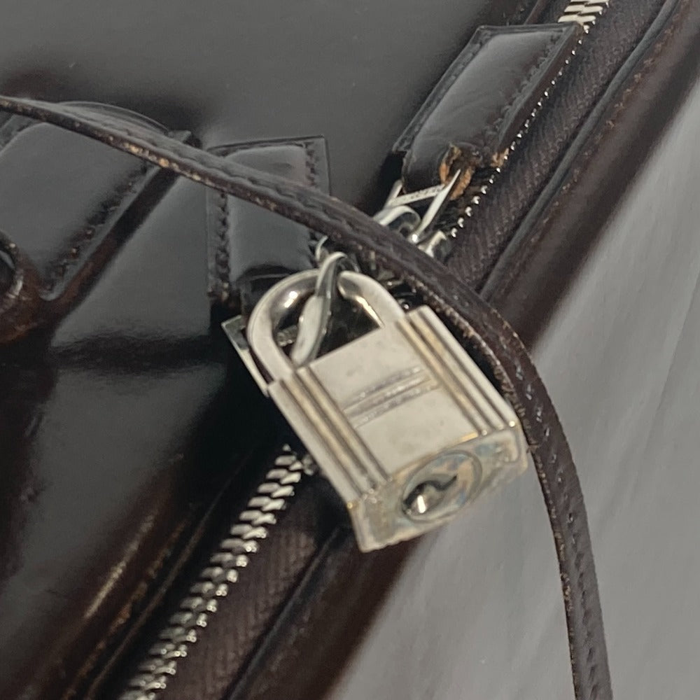 HERMES Handbag Leather, Vash Dark brown Ale Light GM