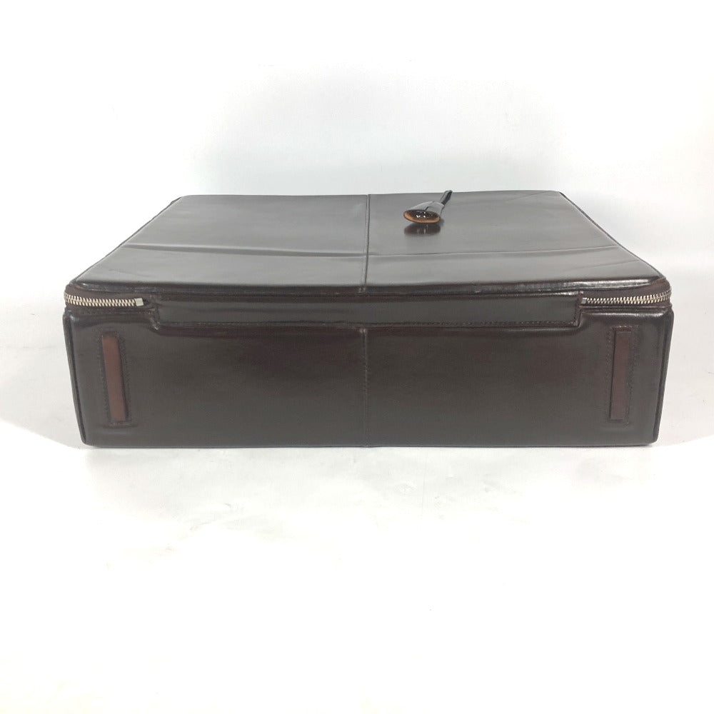 HERMES Handbag Leather, Vash Dark brown Ale Light GM