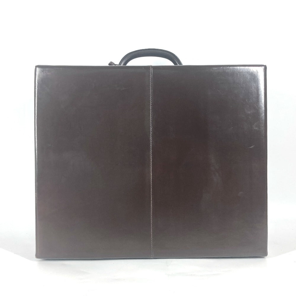 HERMES Handbag Leather, Vash Dark brown Ale Light GM