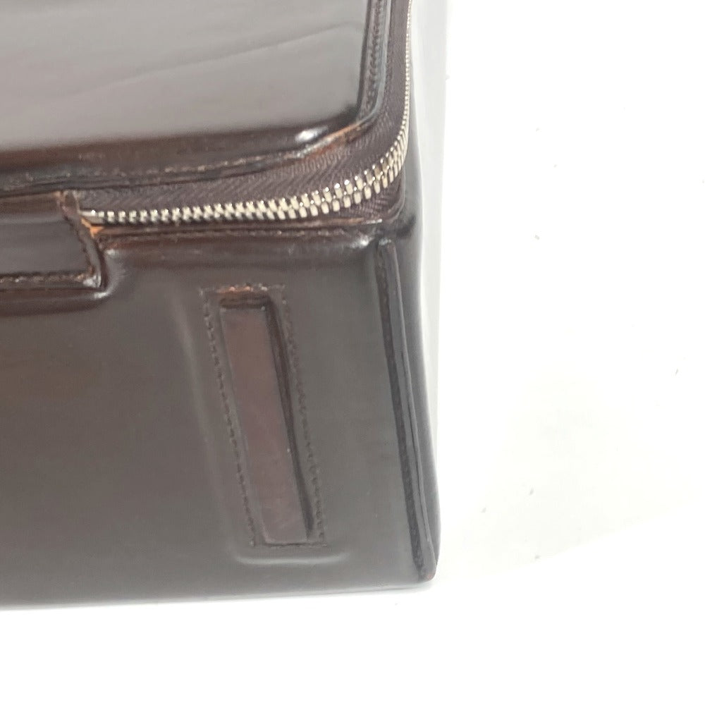 HERMES Handbag Leather, Vash Dark brown Ale Light GM