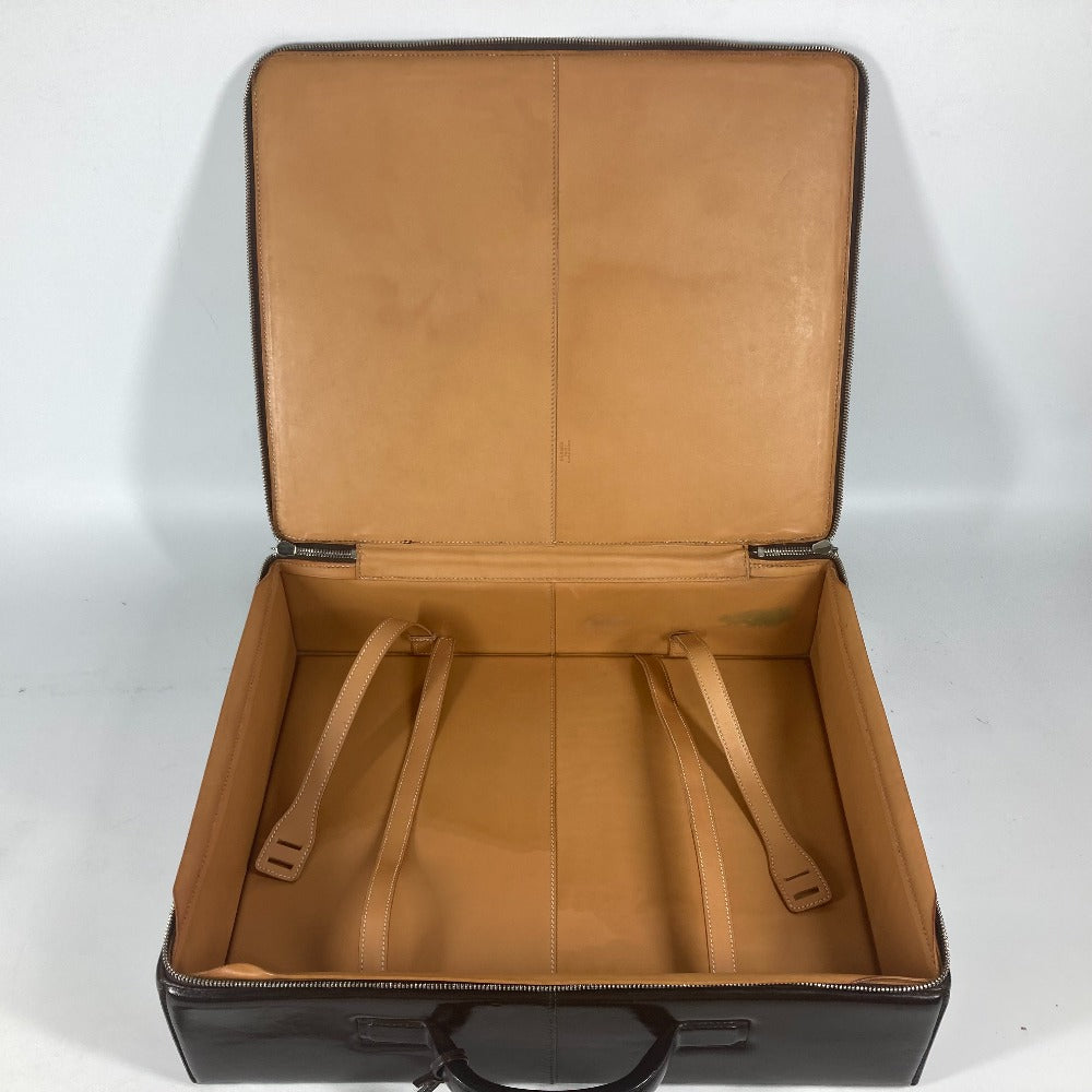 HERMES Handbag Leather, Vash Dark brown Ale Light GM