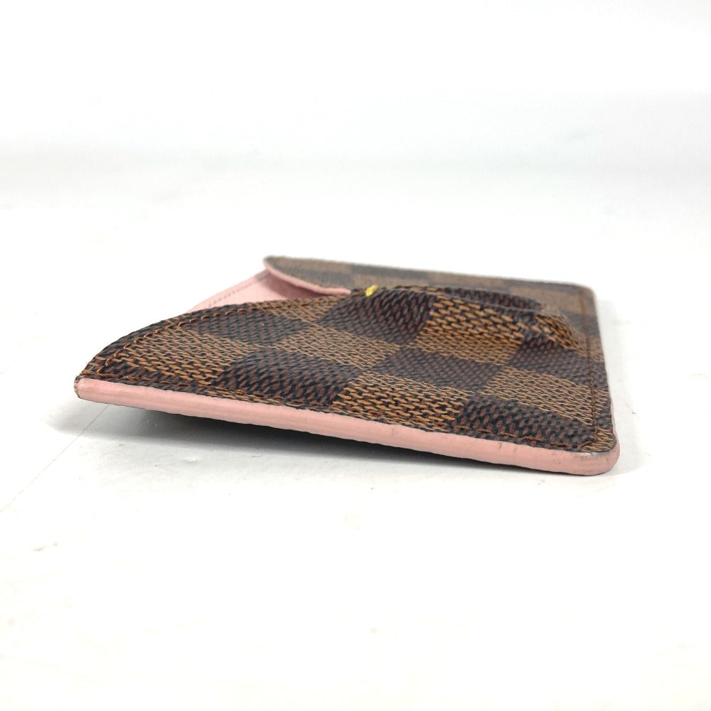 LOUIS VUITTON Card Case N61222 Damier canvas pink Damier Portefeuille Kaisa