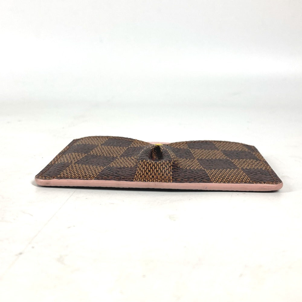 LOUIS VUITTON Card Case N61222 Damier canvas pink Damier Portefeuille Kaisa