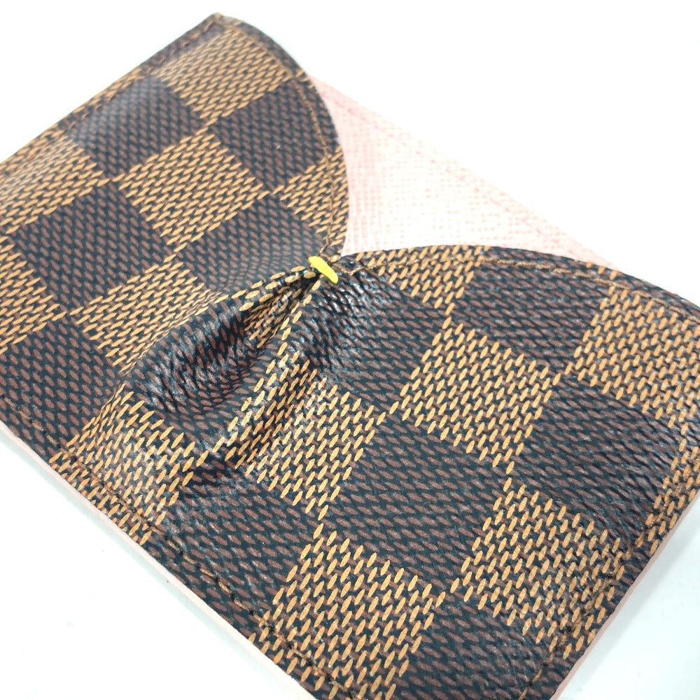 LOUIS VUITTON Card Case N61222 Damier canvas pink Damier Portefeuille Kaisa
