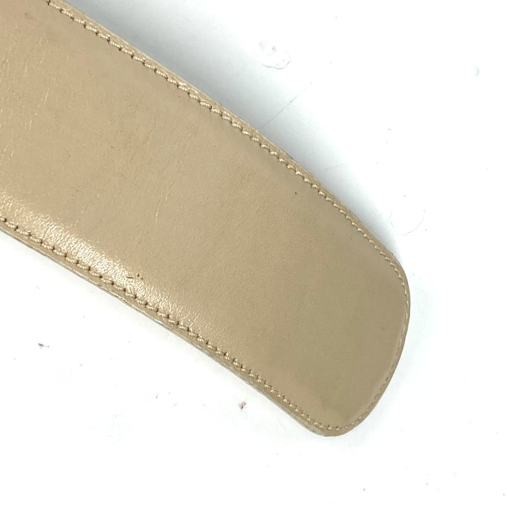 GUCCI belt 037・0394 leather beige GG logo 65