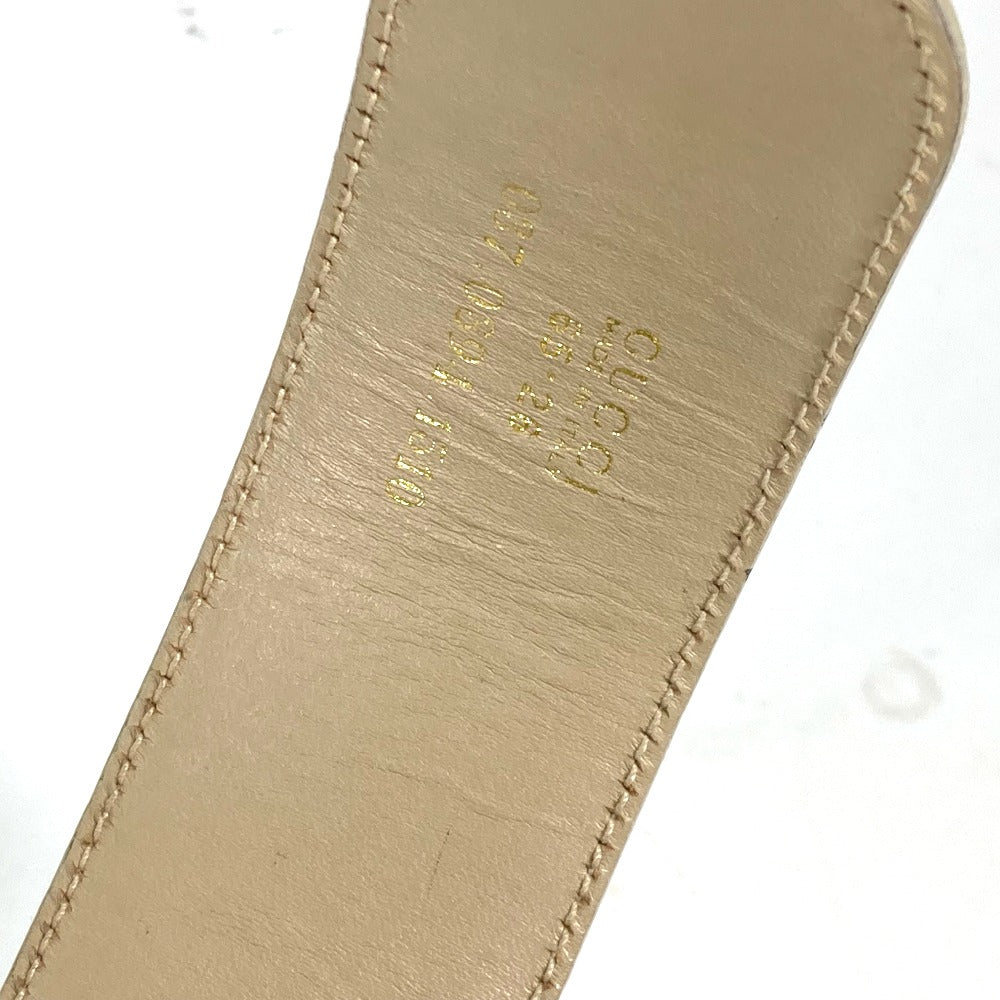 GUCCI belt 037・0394 leather beige GG logo 65