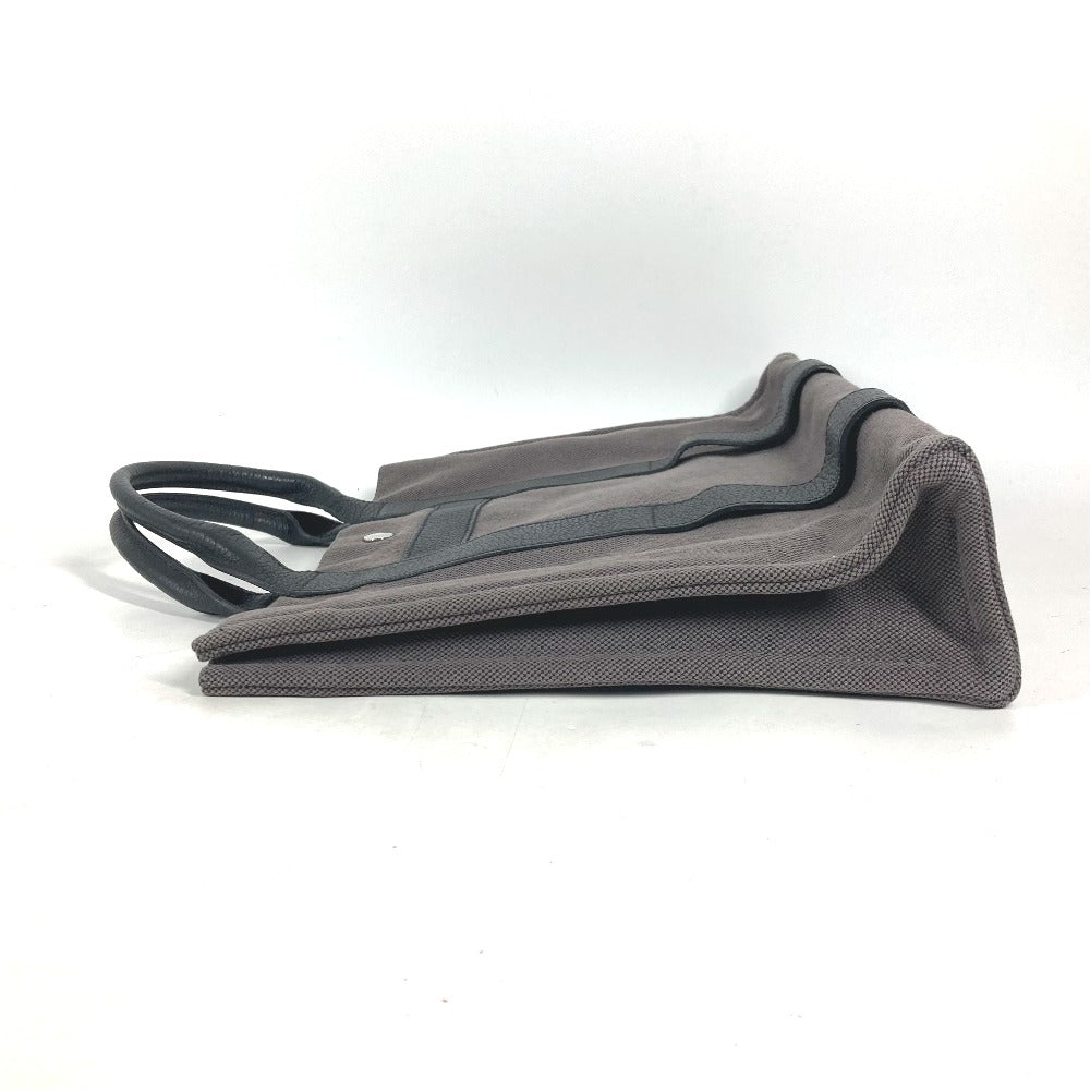HERMES Handbag Canvas, Leather gray Sac Arne MM