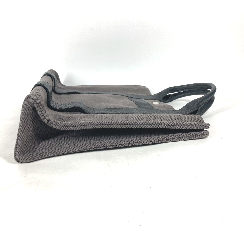 HERMES Handbag Canvas, Leather gray Sac Arne MM