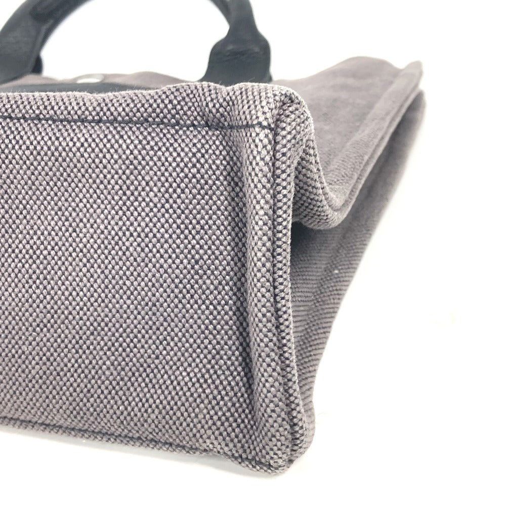 HERMES Handbag Canvas, Leather gray Sac Arne MM