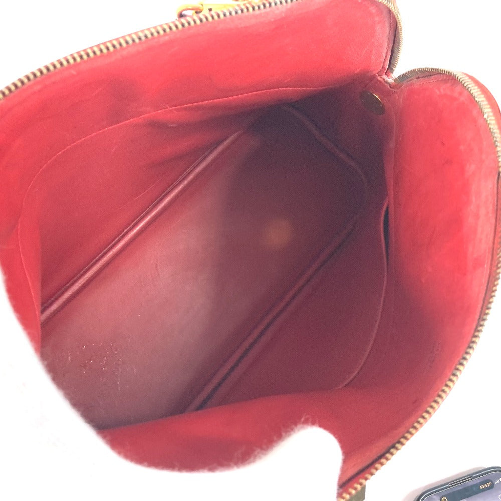 HERMES Handbag Courchevel Red 2WAY bag Shoulder Bag Bored 30 Women Used