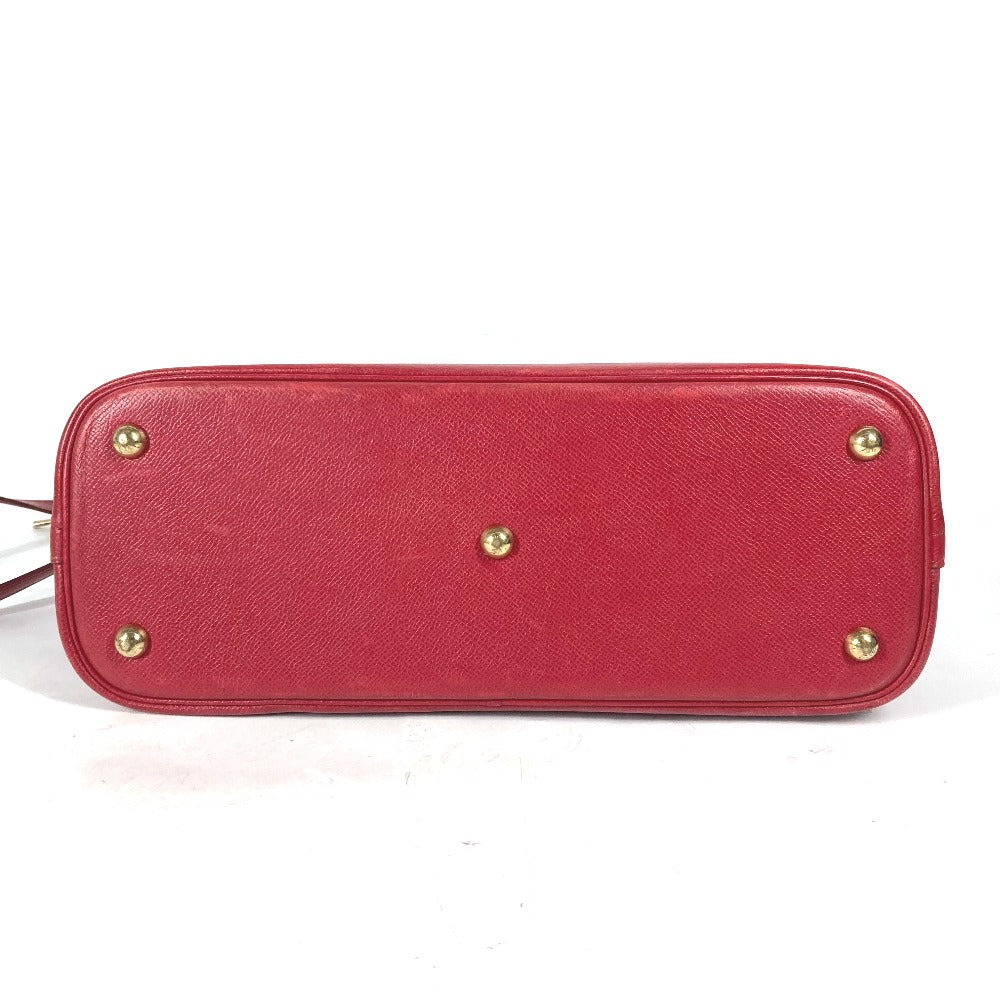 HERMES Handbag Courchevel Red 2WAY bag Shoulder Bag Bored 30 Women Used
