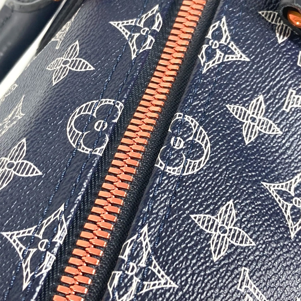 LOUIS VUITTON Boston Duffel bag M43684 Monogram canvas Navy Monogram ink upside down Keepall 50