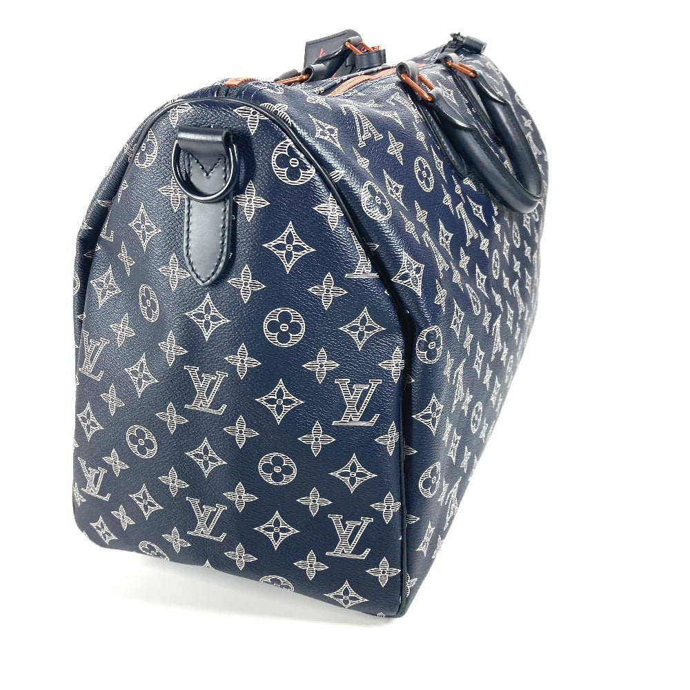 LOUIS VUITTON Boston Duffel bag M43684 Monogram canvas Navy Monogram ink upside down Keepall 50