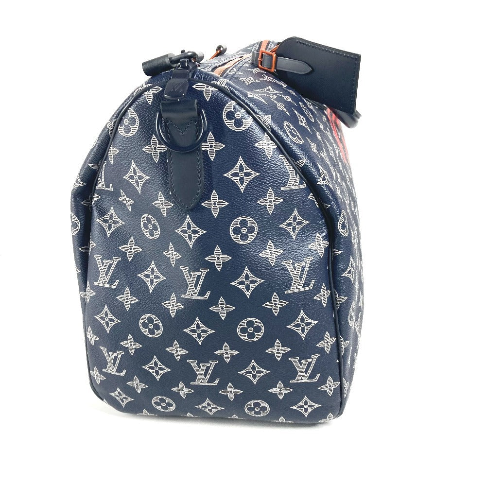 LOUIS VUITTON Boston Duffel bag M43684 Monogram canvas Navy Monogram ink upside down Keepall 50