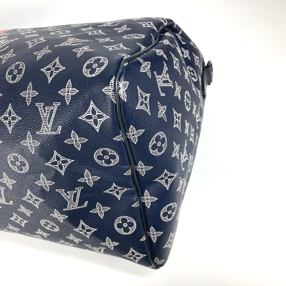 LOUIS VUITTON Boston Duffel bag M43684 Monogram canvas Navy Monogram ink upside down Keepall 50