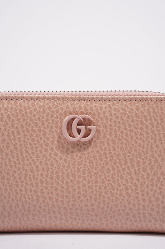 Gucci Zip Around Purse Pink Leather