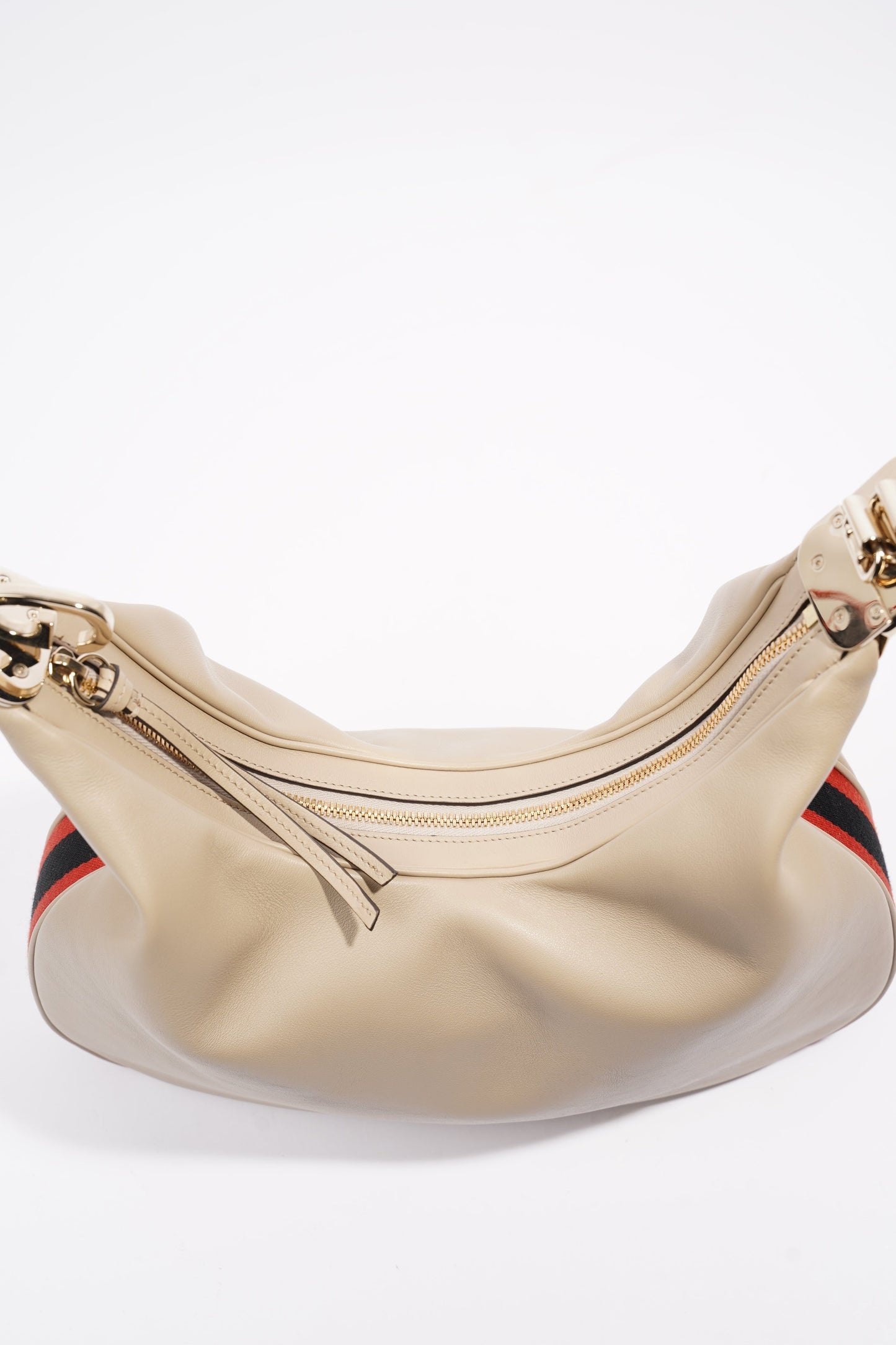 Gucci Attache Bag Cream / Red / Blue Leather Large