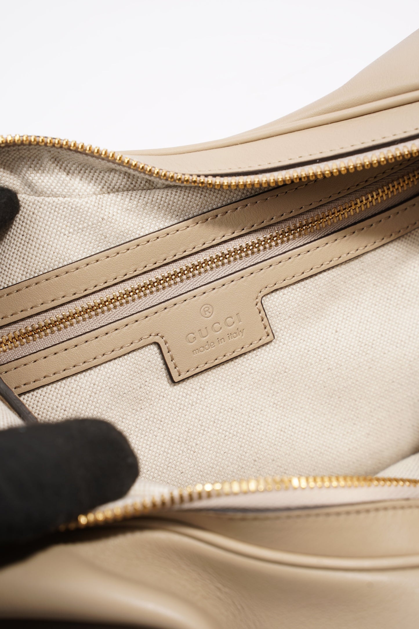 Gucci Attache Bag Cream / Red / Blue Leather Large