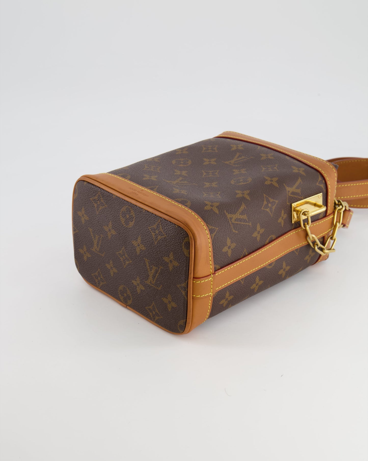 Louis Vuitton Brown Monogram Canvas Milk Box Bag with Gold Hardware
