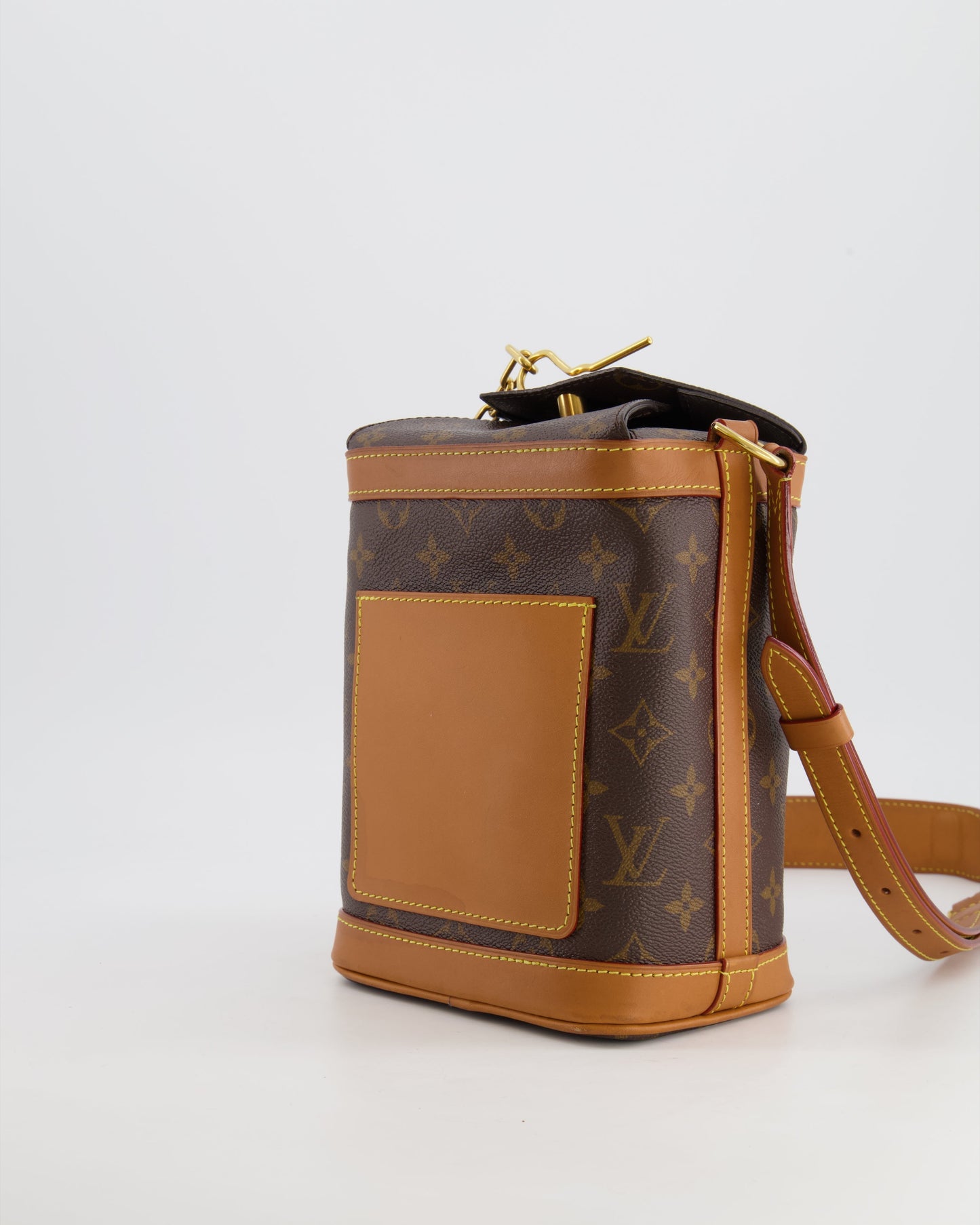 Louis Vuitton Brown Monogram Canvas Milk Box Bag with Gold Hardware