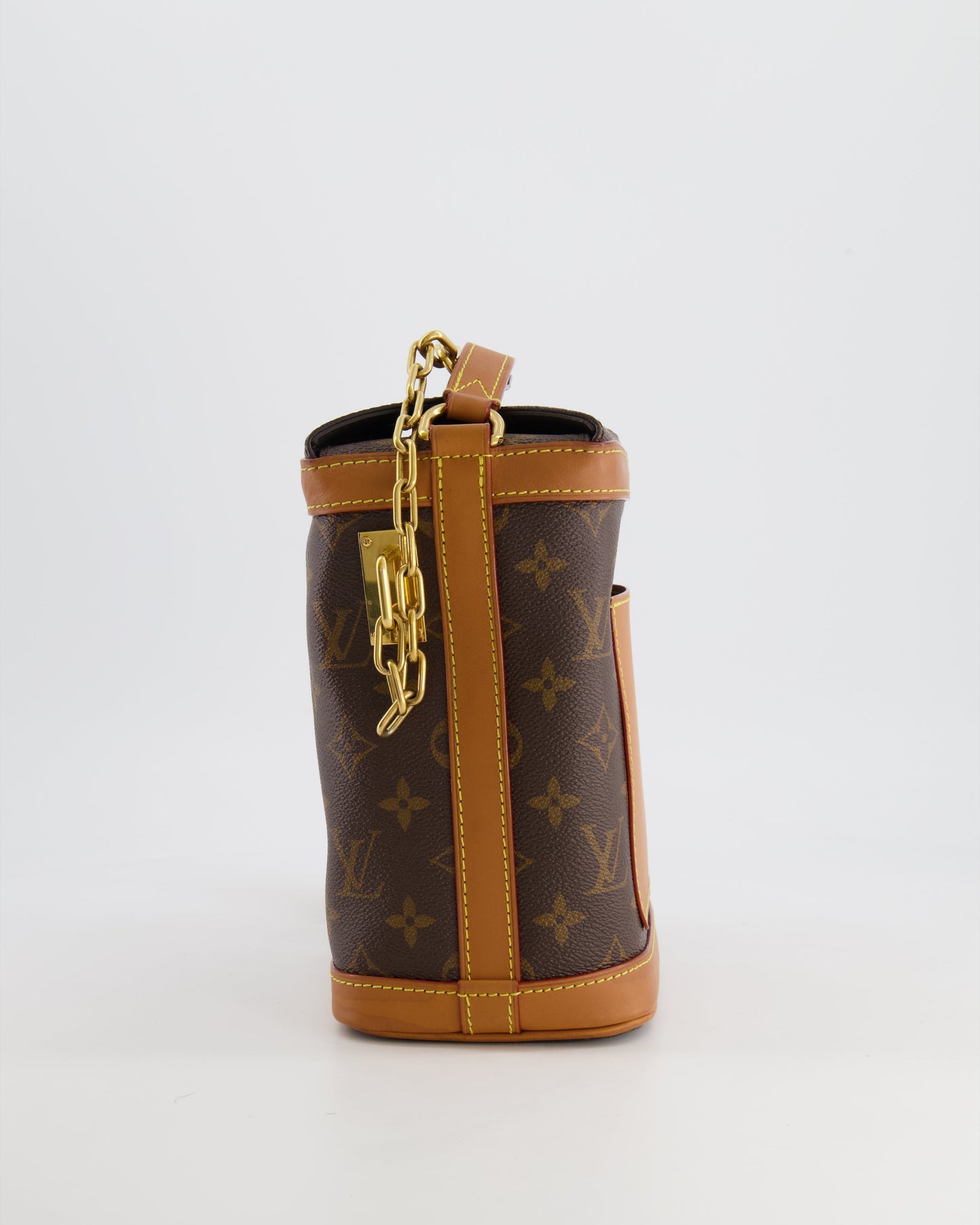 Louis Vuitton Brown Monogram Canvas Milk Box Bag with Gold Hardware