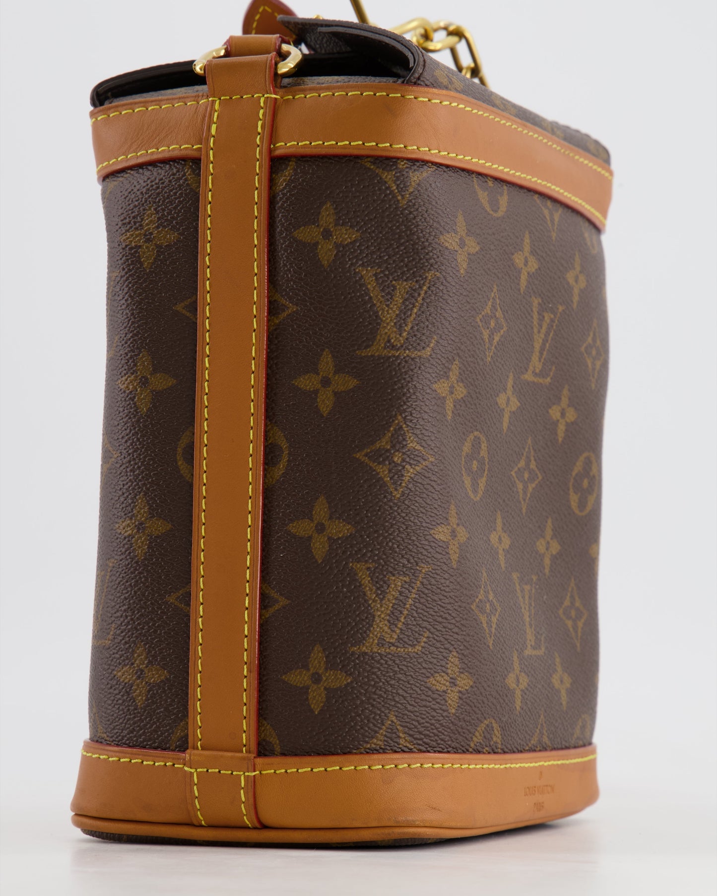 Louis Vuitton Brown Monogram Canvas Milk Box Bag with Gold Hardware