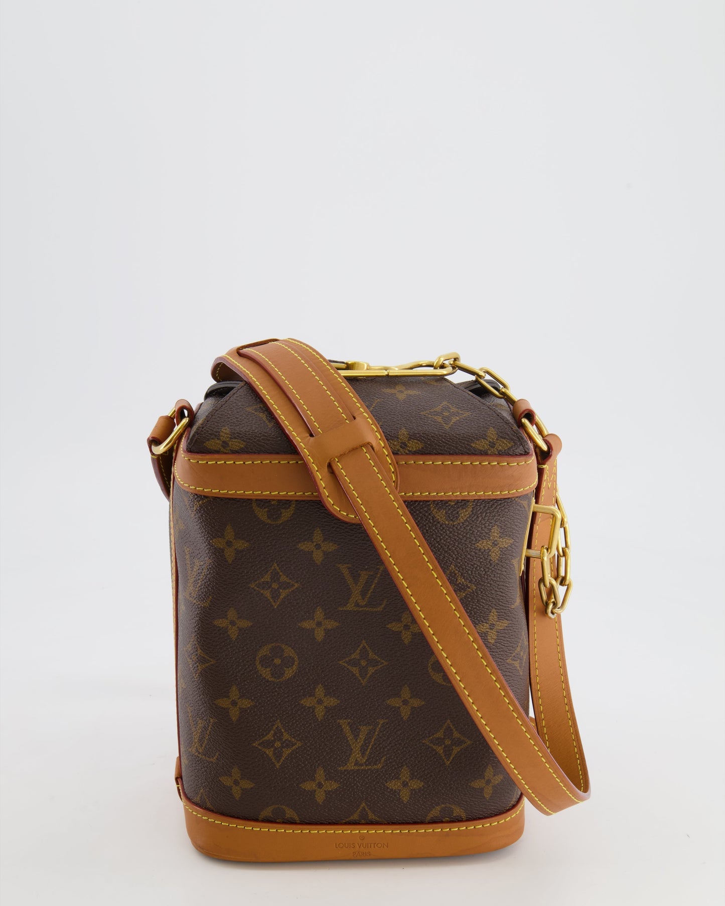 Louis Vuitton Brown Monogram Canvas Milk Box Bag with Gold Hardware