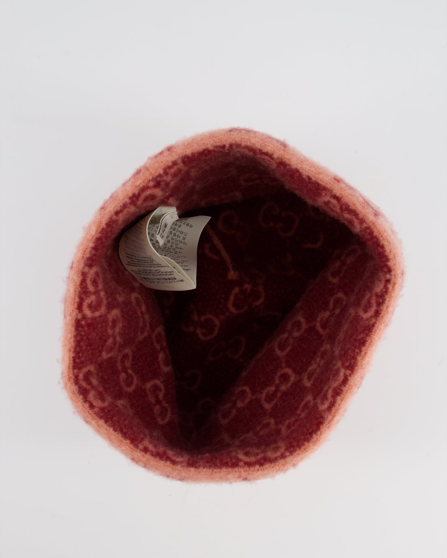 Gucci Pink GG Wool Beanie Hat Size M