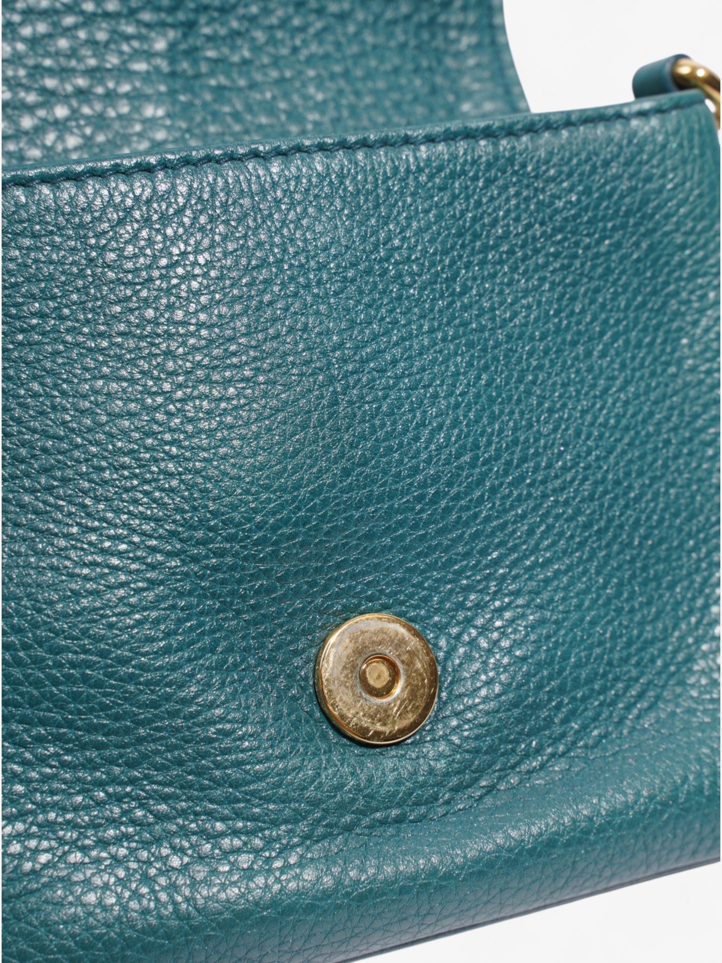 Gucci 1973 Crossbody Teal Leather