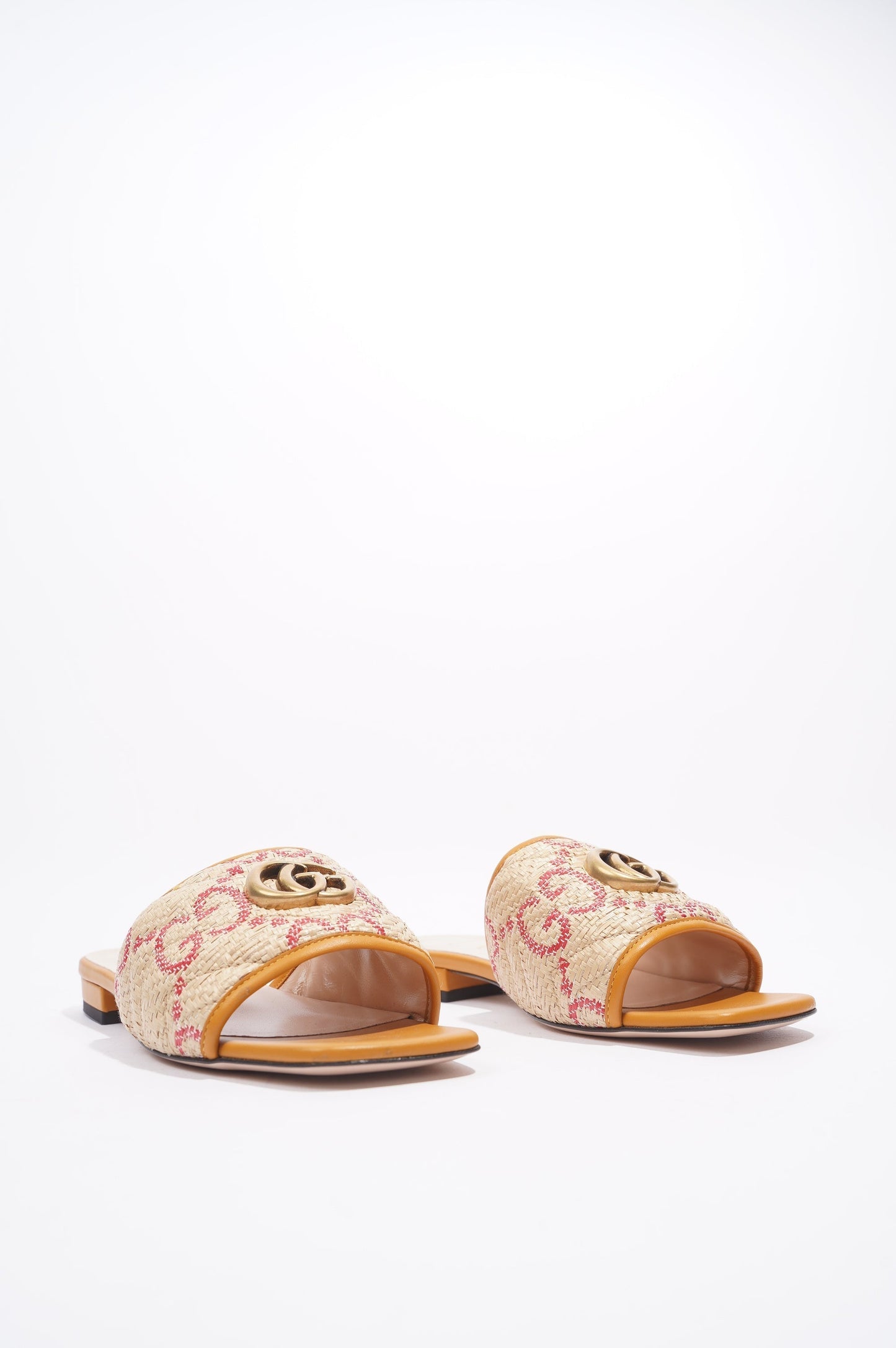Gucci Jolie GG Beige / Red Raffia EU 38 UK 5