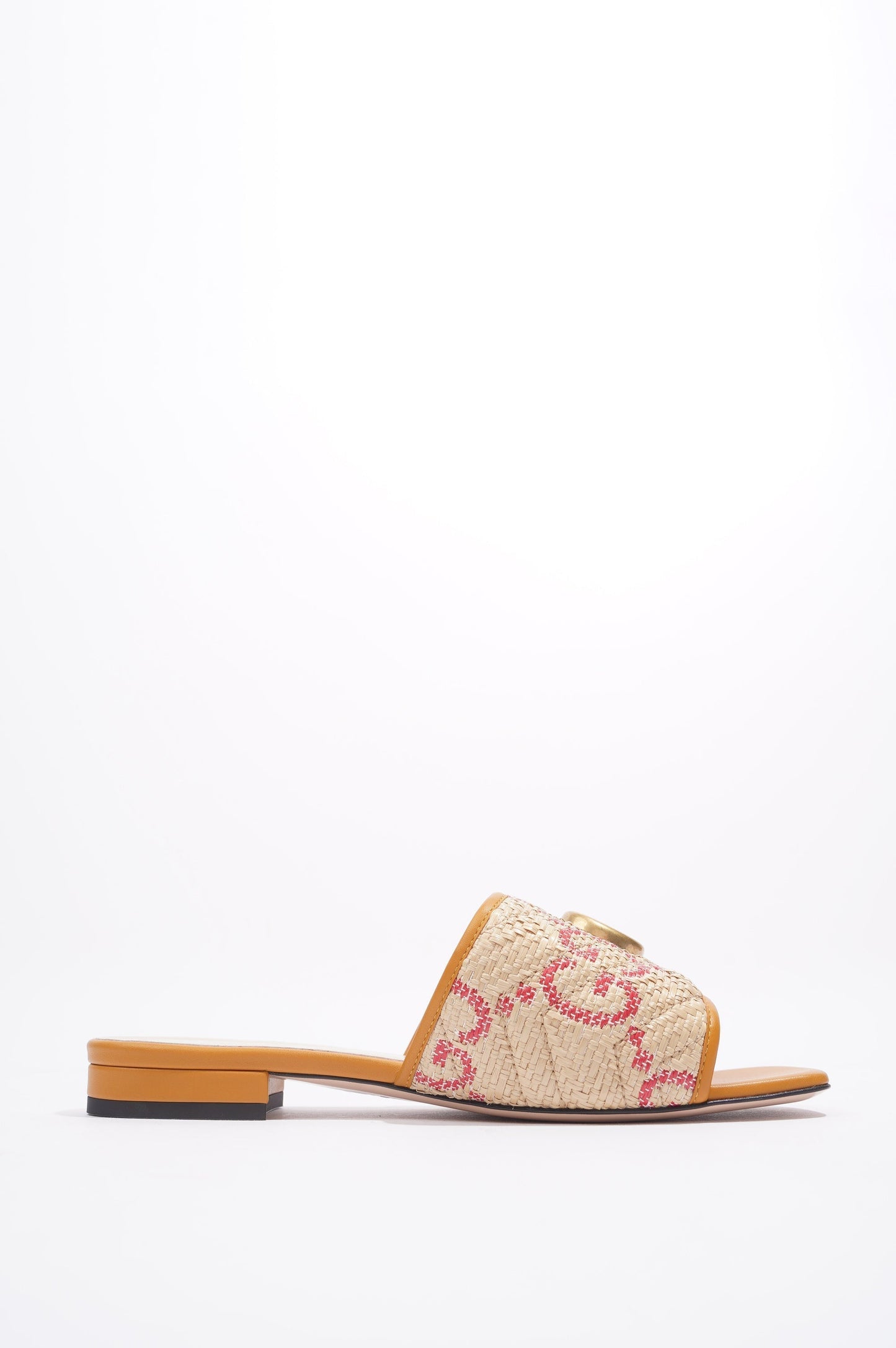 Gucci Jolie GG Beige / Red Raffia EU 38 UK 5