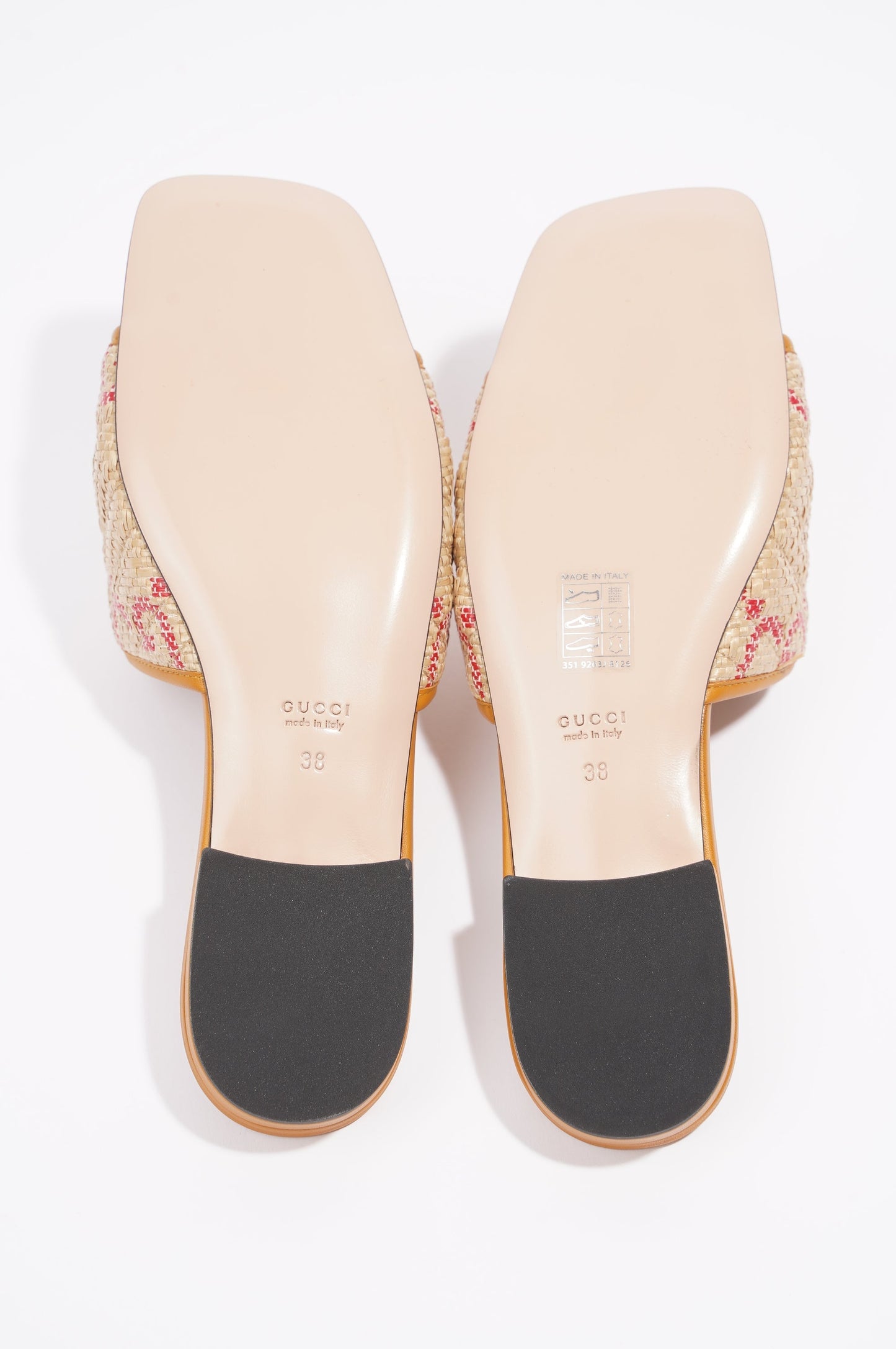 Gucci Jolie GG Beige / Red Raffia EU 38 UK 5