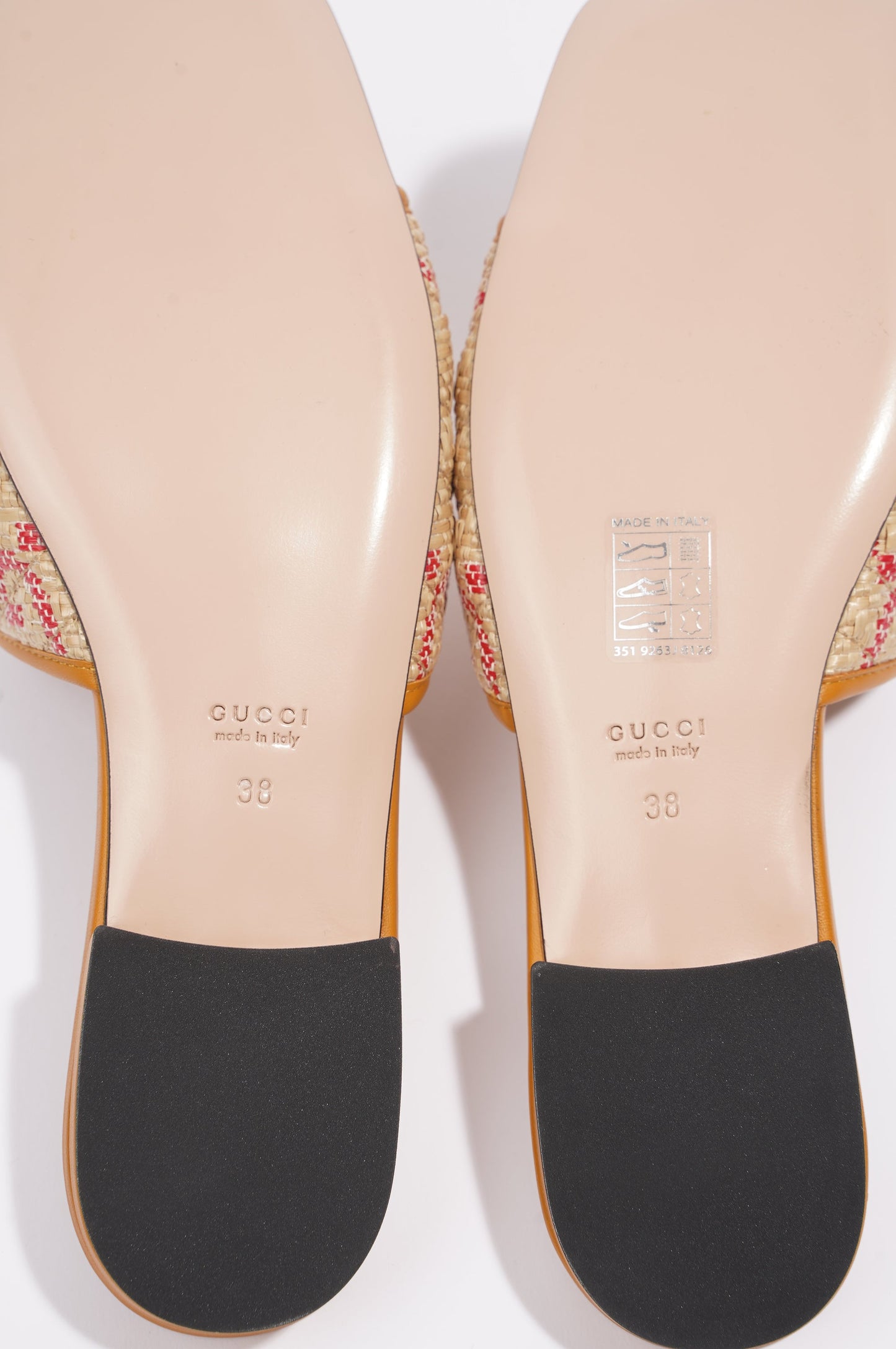 Gucci Jolie GG Beige / Red Raffia EU 38 UK 5