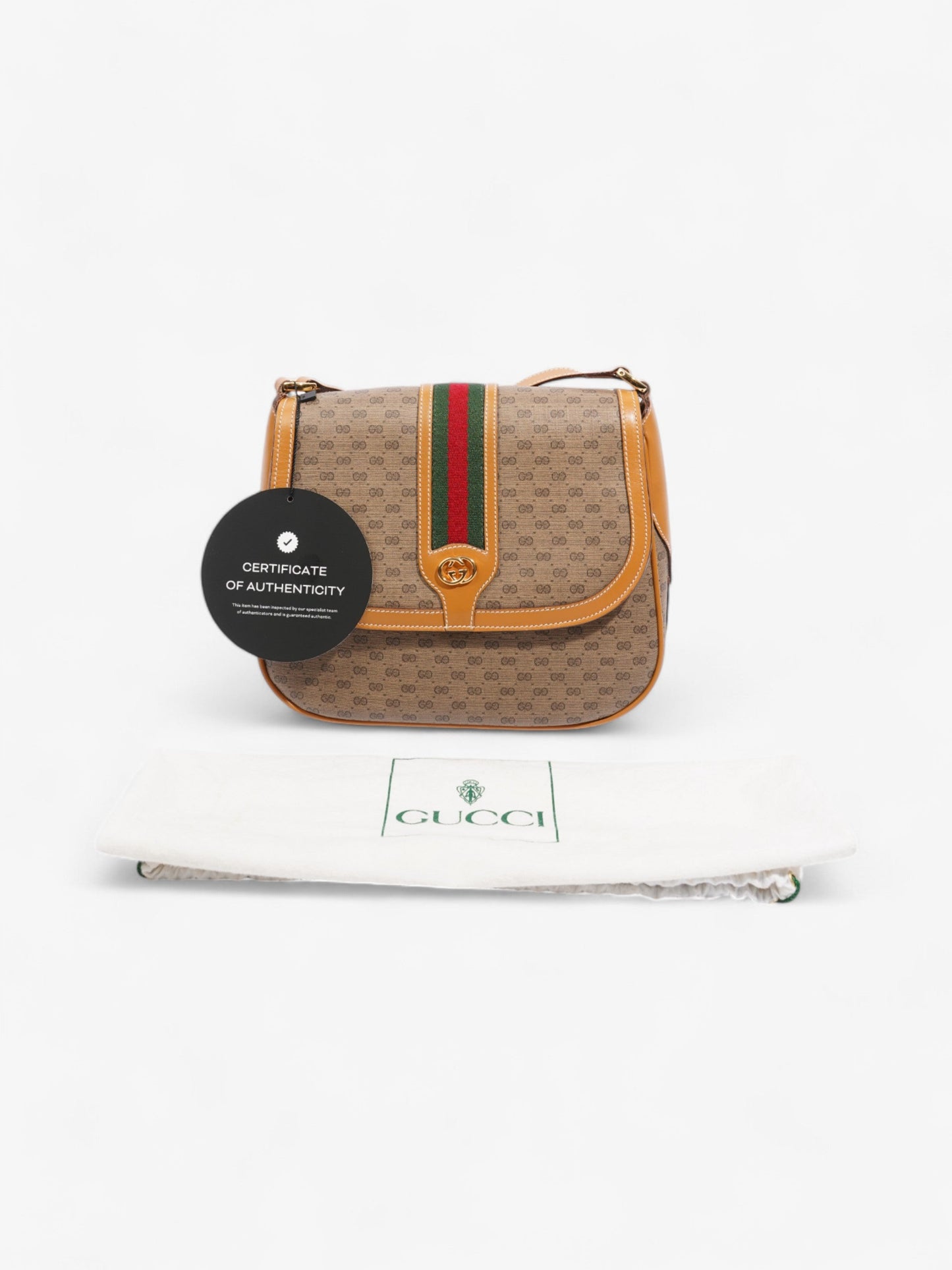 Gucci Vintage Web Crossbody GG Supreme / Green / Red Canvas