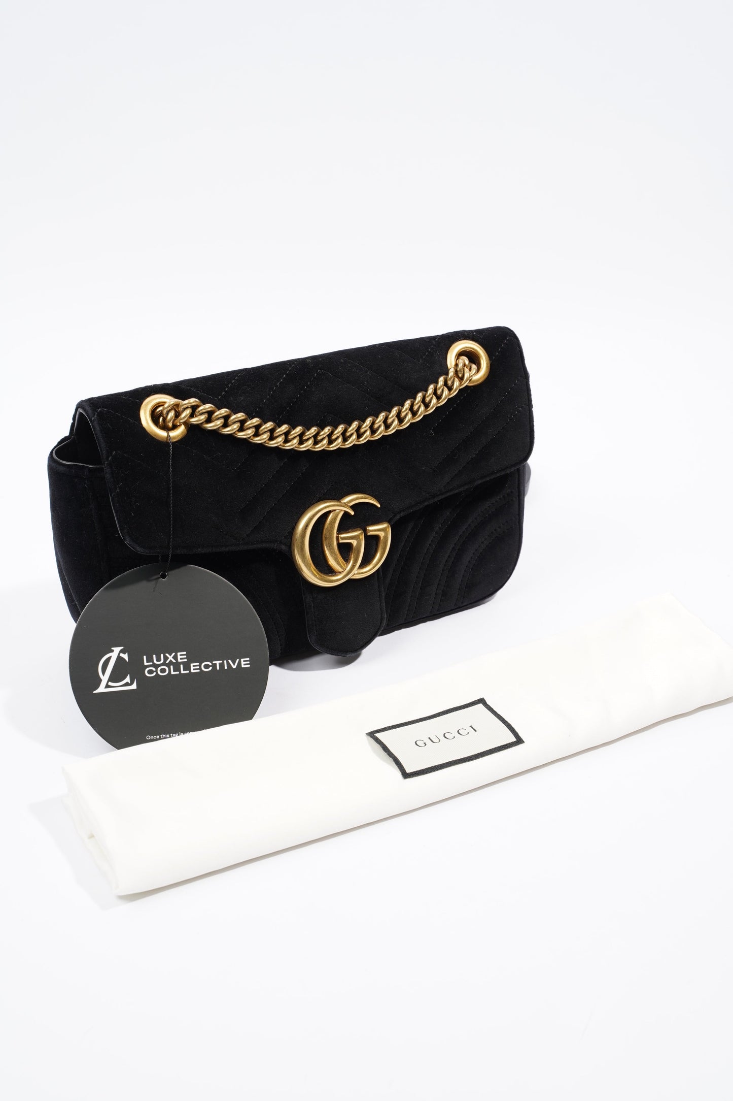 Gucci GG Marmont Small Black Velvet