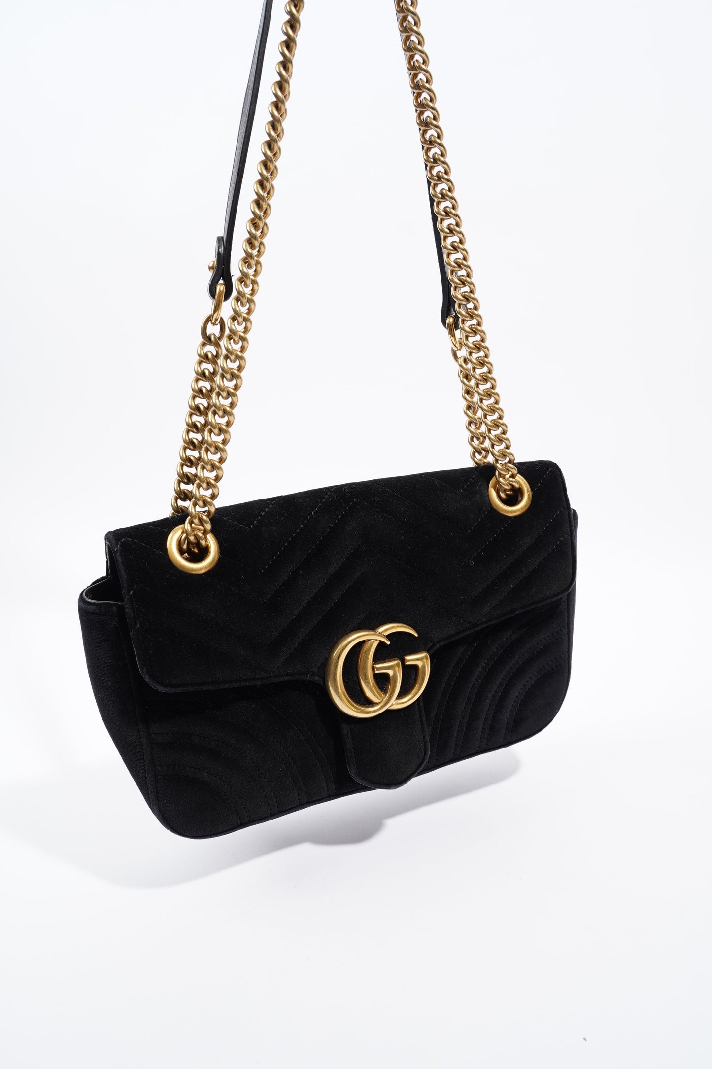 Gucci GG Marmont Small Black Velvet