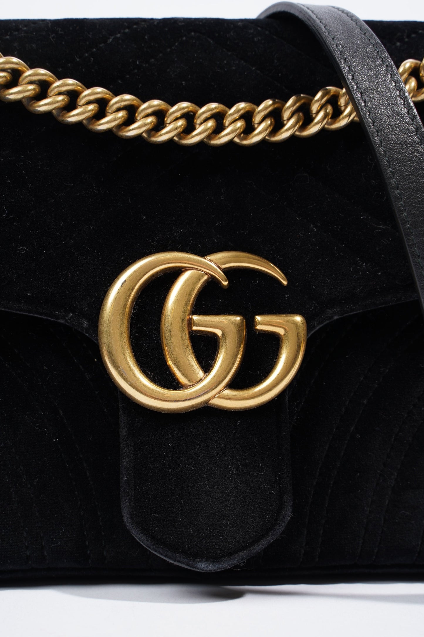 Gucci GG Marmont Small Black Velvet