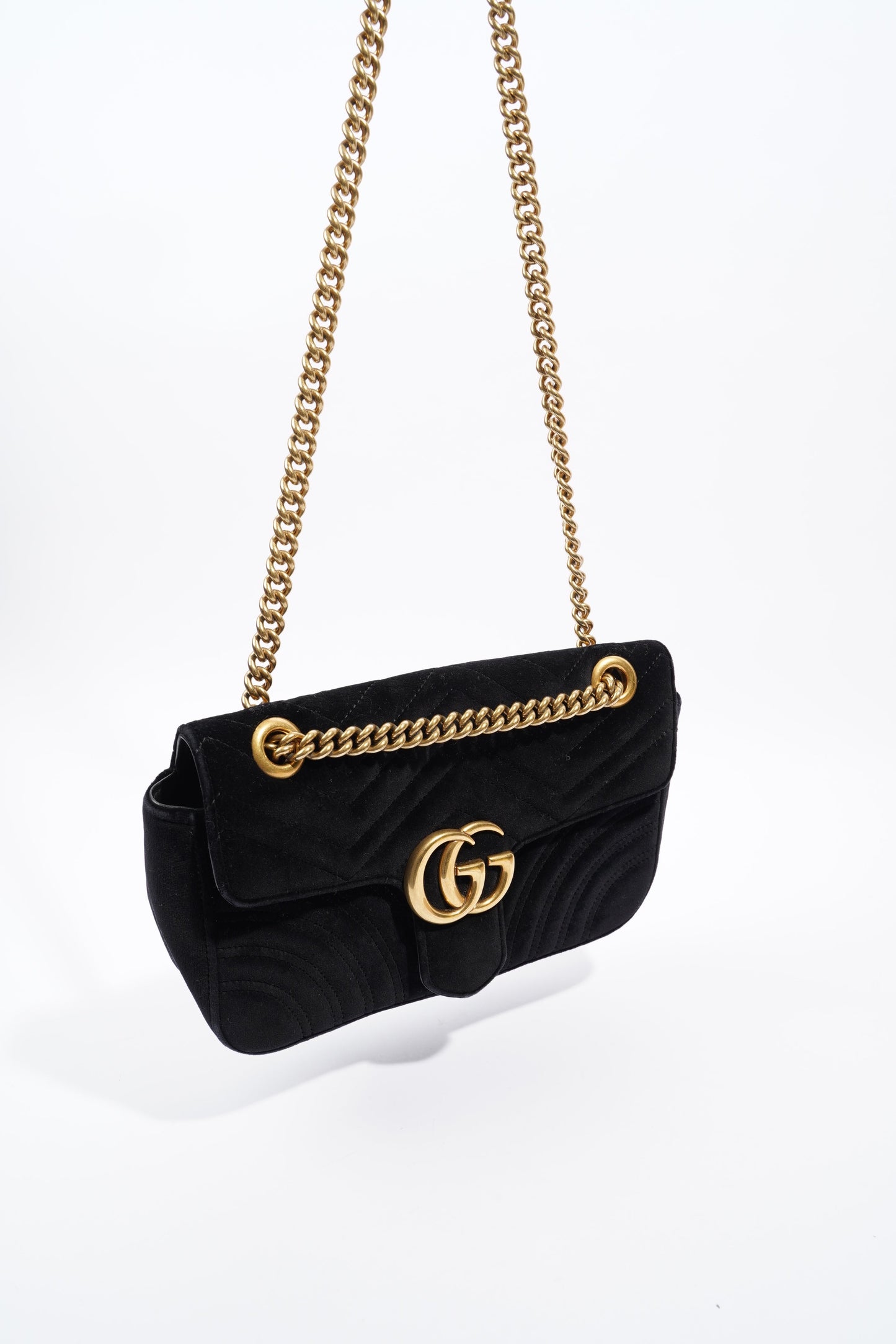 Gucci GG Marmont Small Black Velvet
