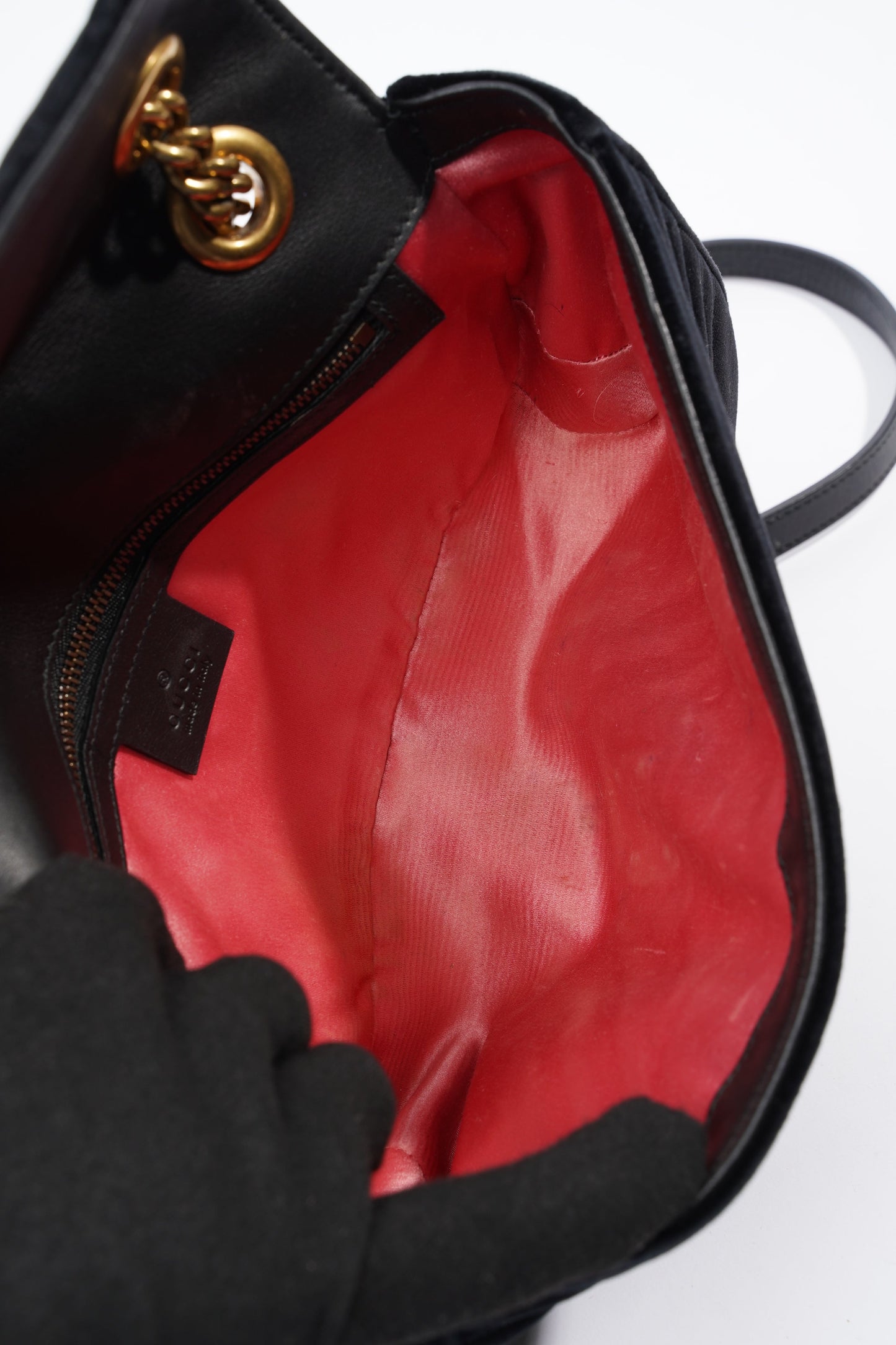 Gucci GG Marmont Small Black Velvet