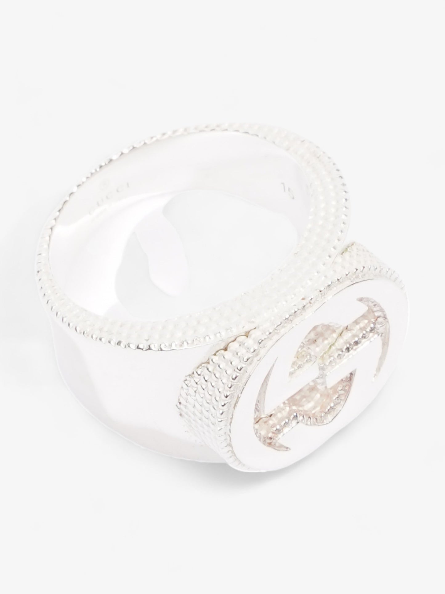 Gucci Interlocking G Ring Silver Silver Sterling 15 (55mm