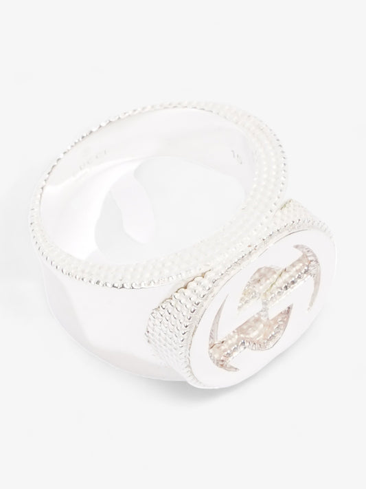 Gucci Interlocking G Ring Silver Silver Sterling 15 (55mm