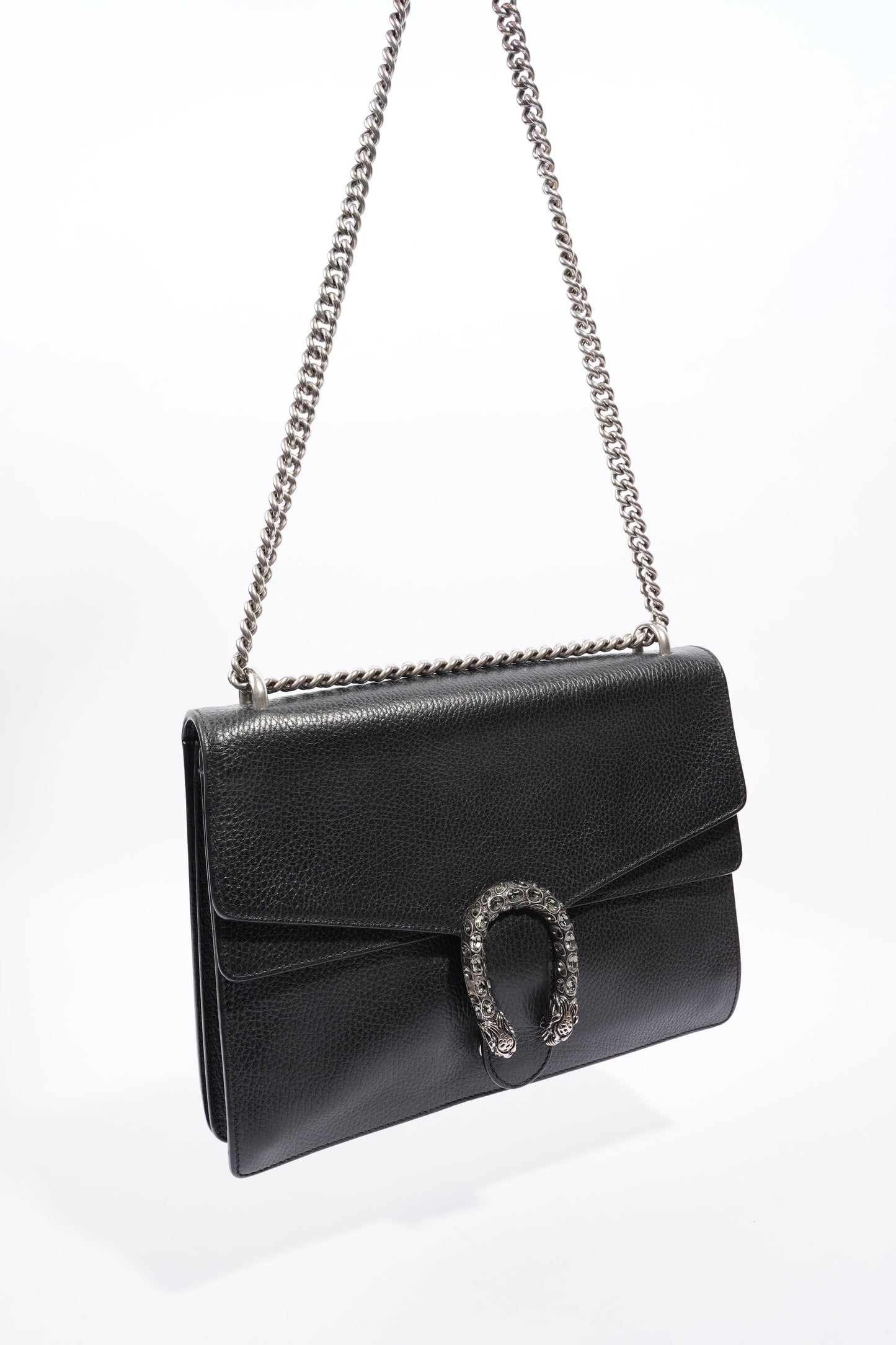 Gucci Dionysus Black Leather Medium