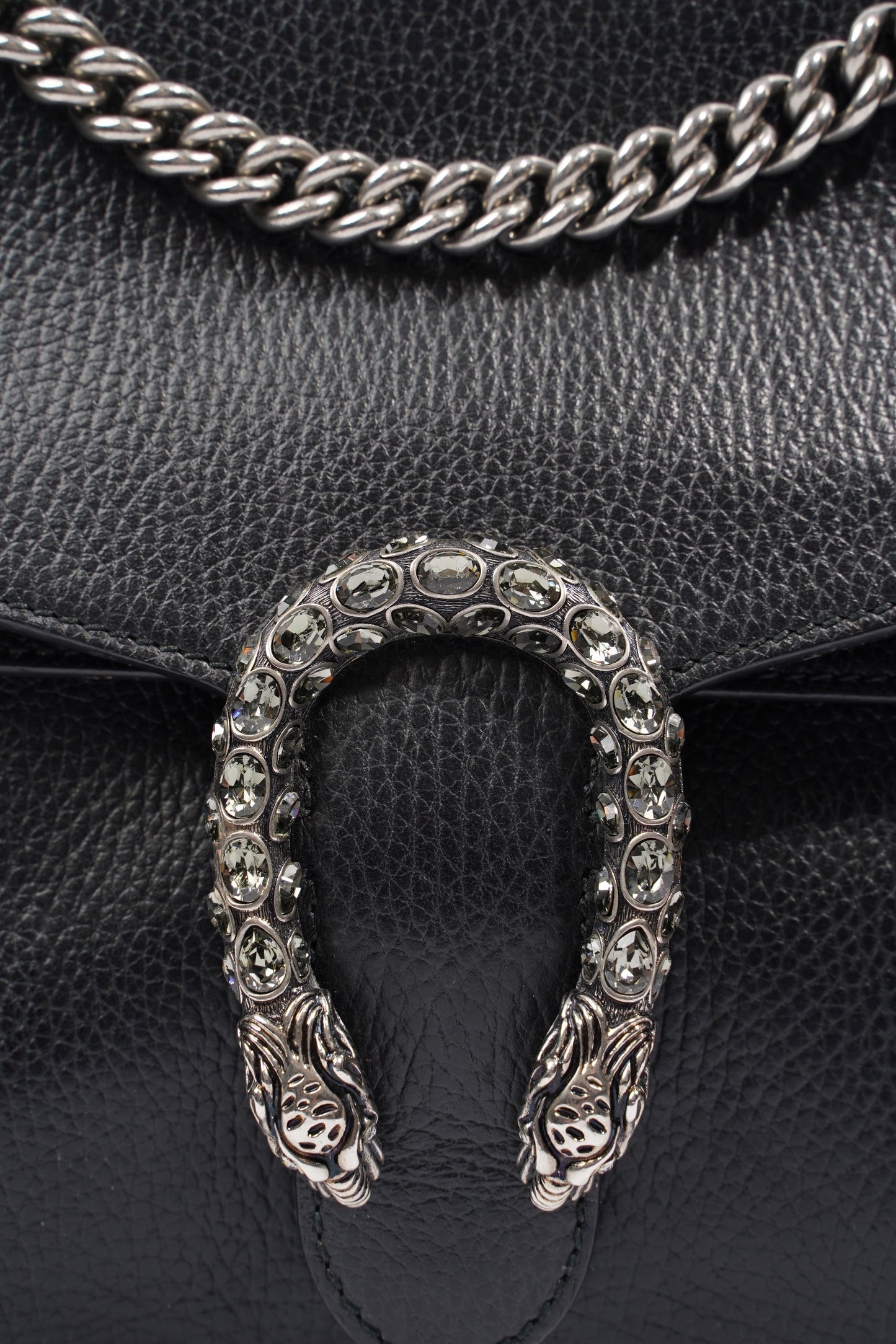 Gucci Dionysus Black Leather Medium