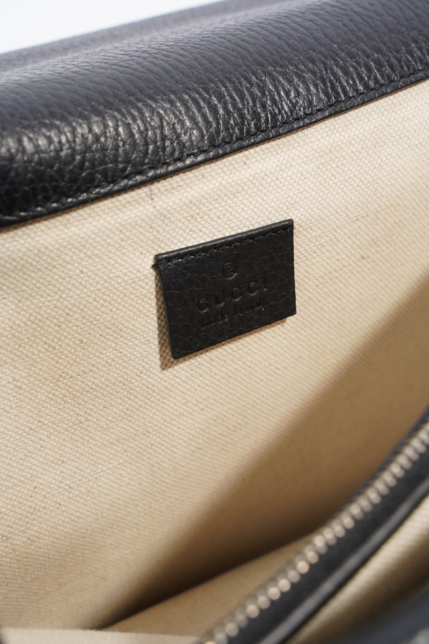 Gucci Dionysus Black Leather Medium