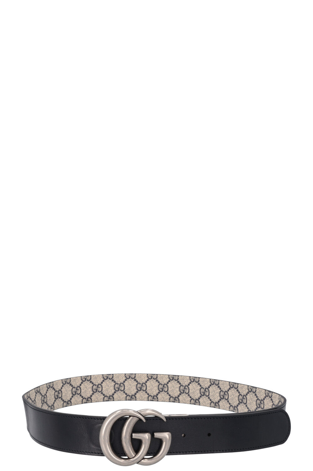 GUCCI Marmont GG Supreme Reversible Belt Navy