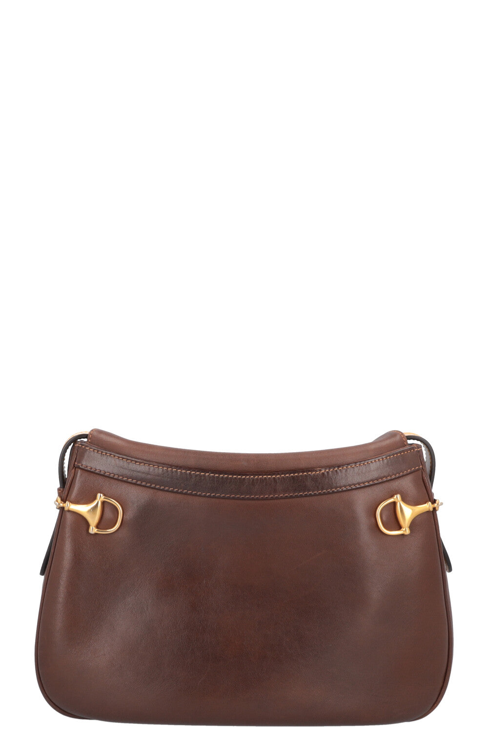 GUCCI Horsebit Crossbody Bag Brown Yellow