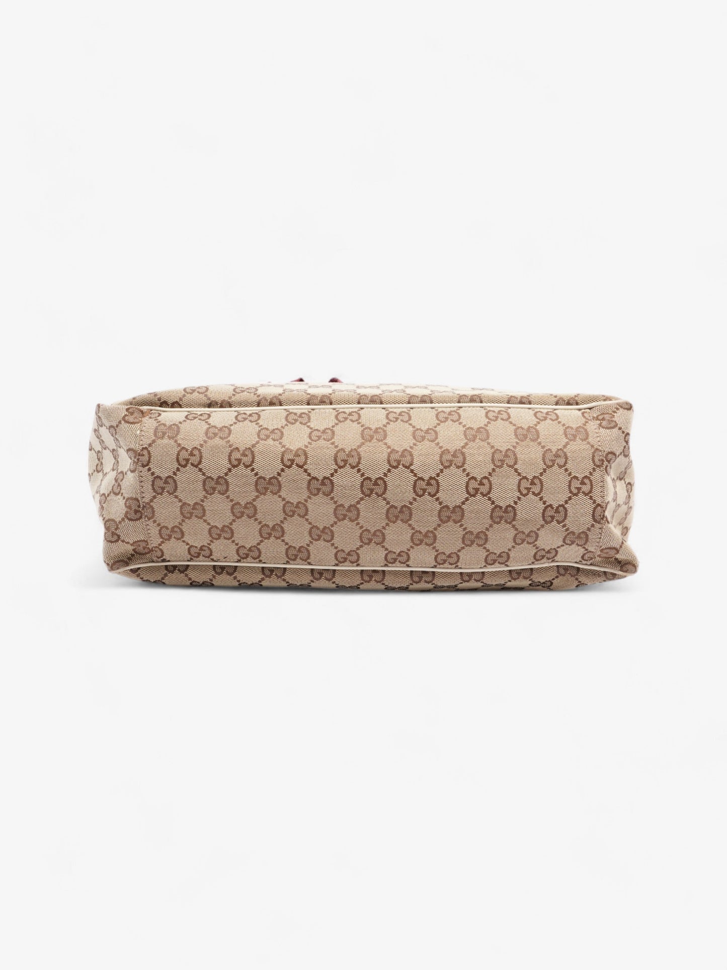 Gucci Positano Scarf Tote Beige And Ebony GG Supreme Canvas