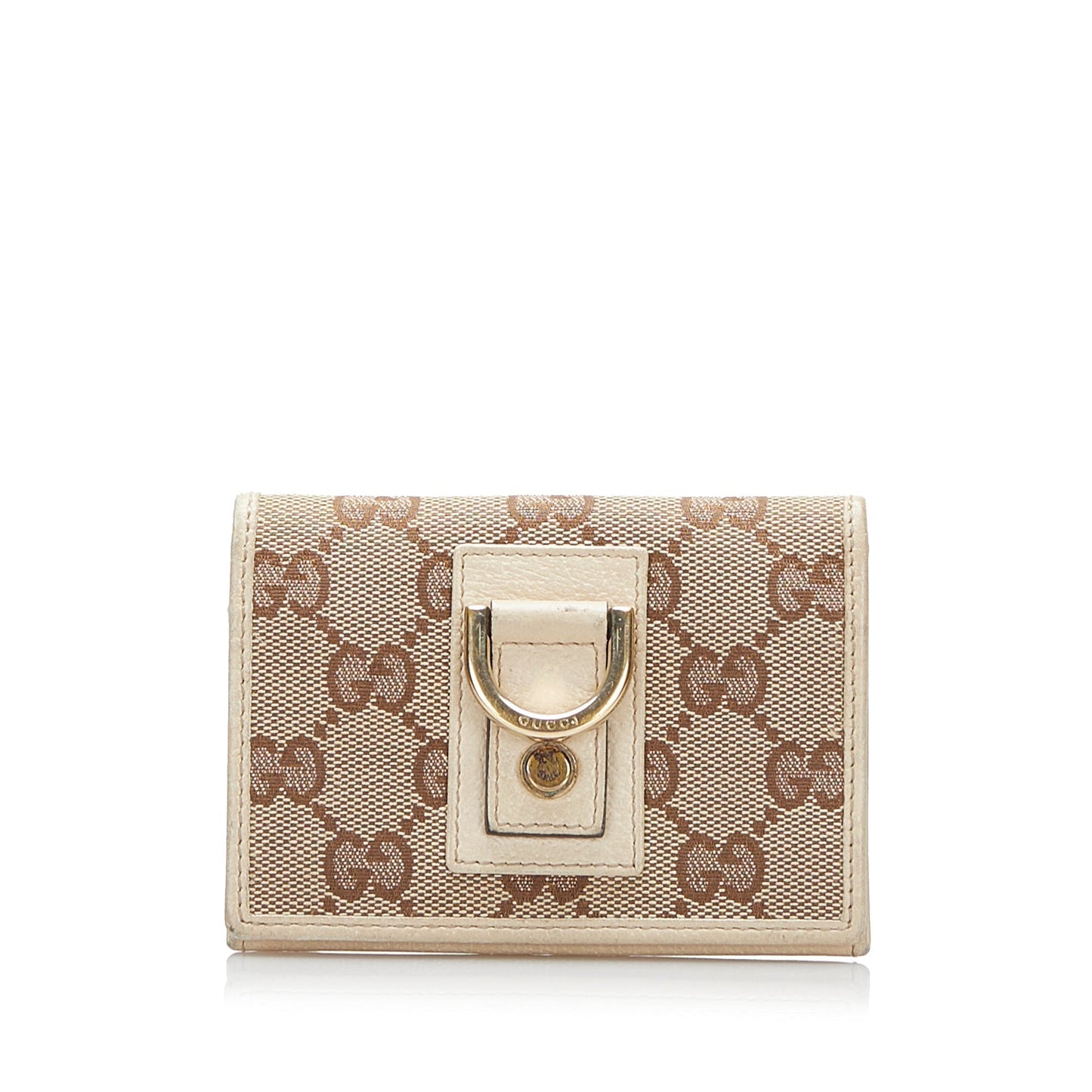Gucci GG Canvas D-Ring Card Holder